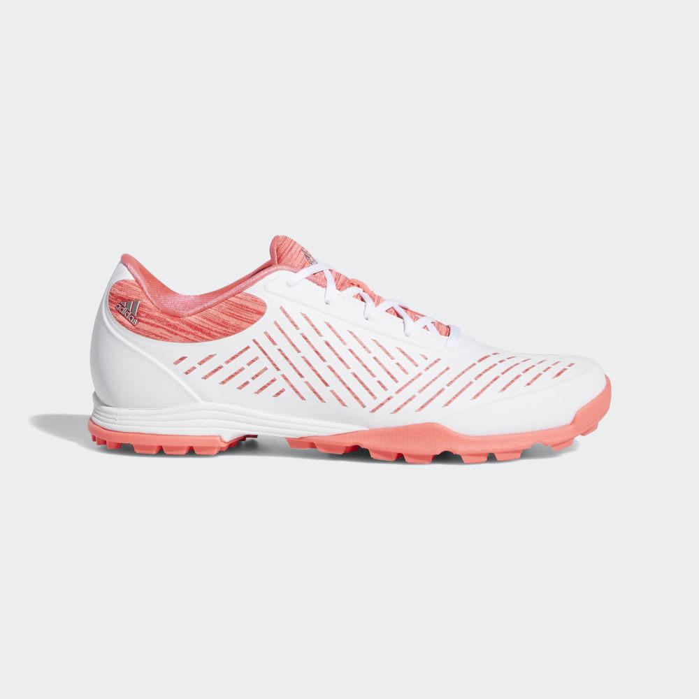 Adidas Women's Adipure Sport 2.0 Golf Shoes White/Red/Pink Ireland BB8010